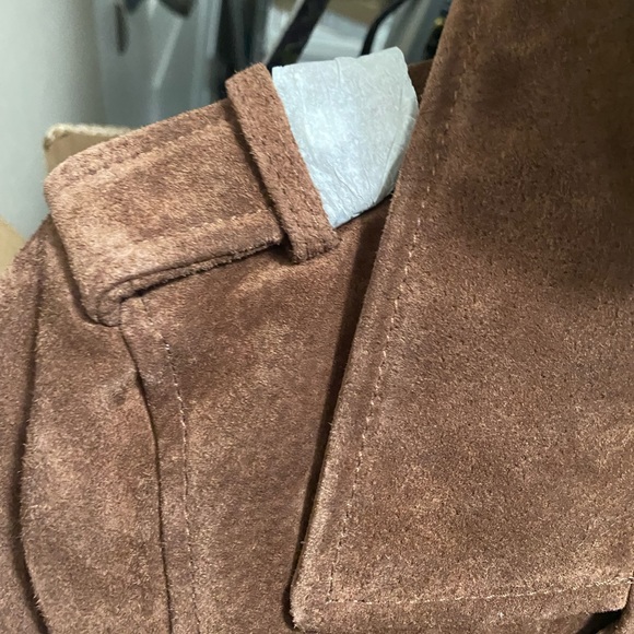 Blank NYC suede moto jacket chocolate truffle NWT Small - Picture 7 of 8